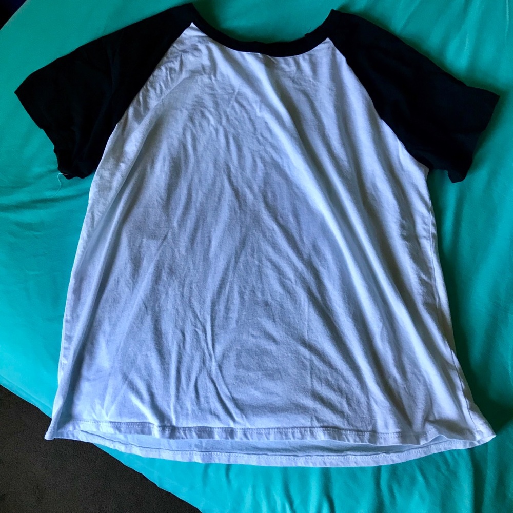 Black and White Baseball T-shirt